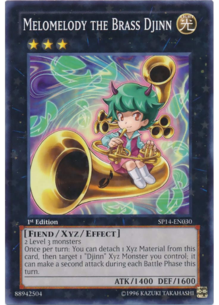 Melomelody the Brass Djinn (Starfoil Rare 1st Edition)