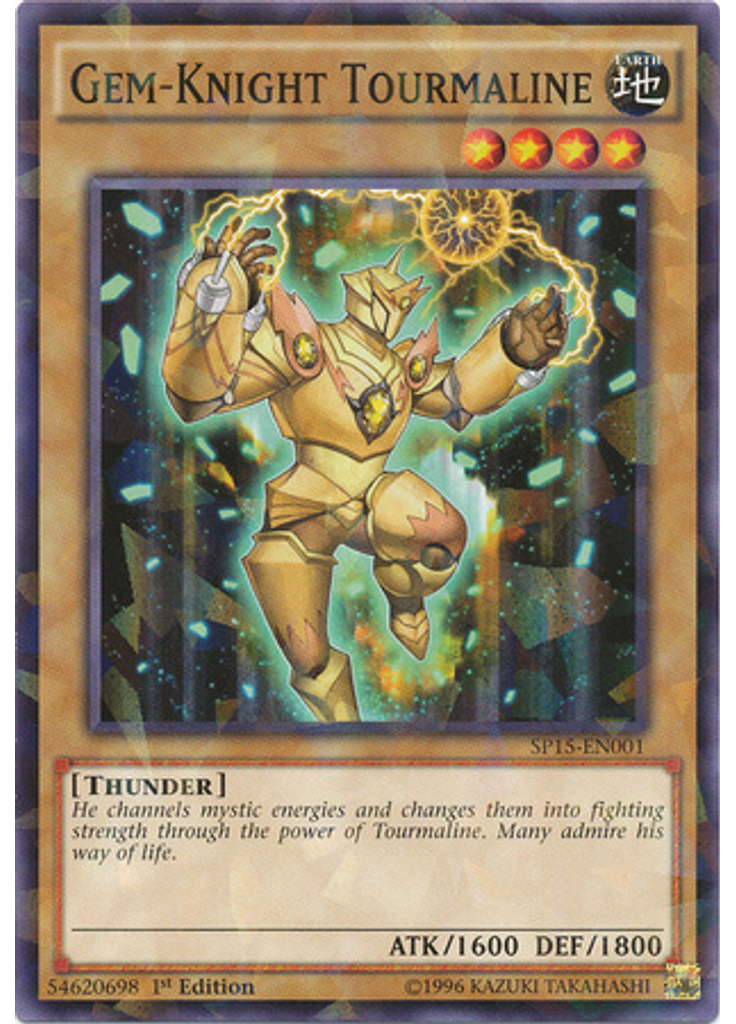 Gem-Knight Tourmaline (Shatterfoil Rare 1st Edition)