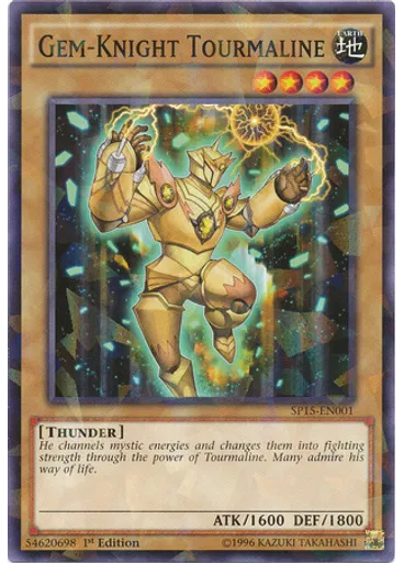Gem-Knight Tourmaline (Shatterfoil Rare 1st Edition)