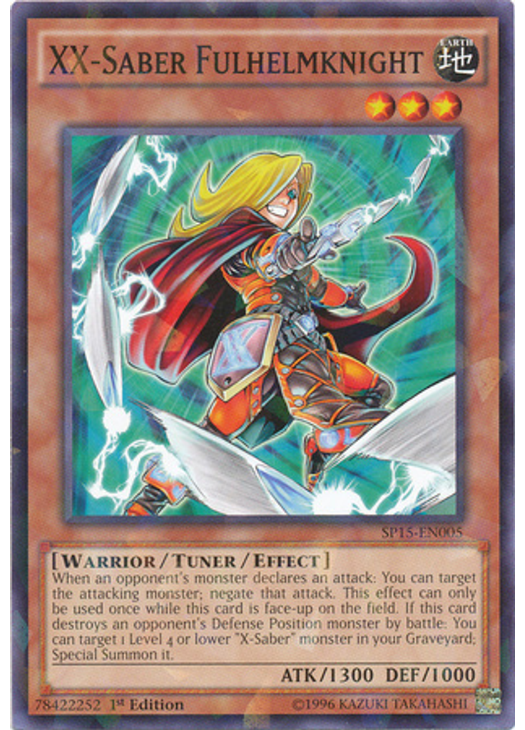 XX-Saber Fulhelmknight (Shatterfoil Rare 1st Edition)