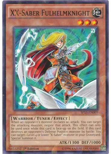XX-Saber Fulhelmknight (Shatterfoil Rare 1st Edition)