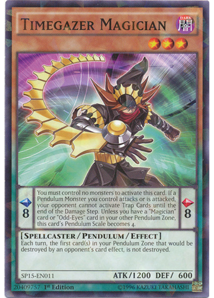 Timegazer Magician (Shatterfoil Rare 1st Edition)