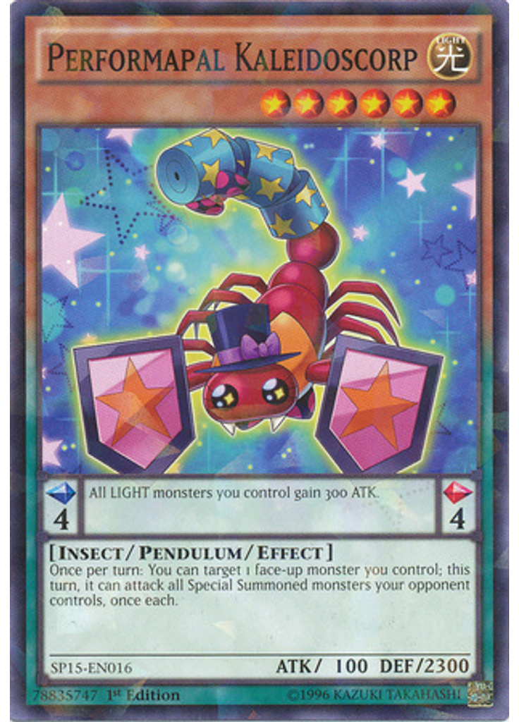 Performapal Kaleidoscorp (Shatterfoil Rare 1st Edition)