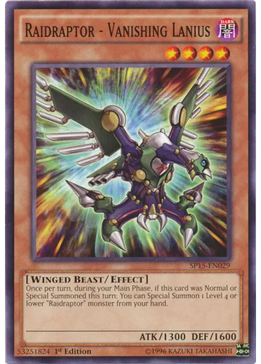 Raidraptor - Vanishing Lanius — Star Pack ARC-V