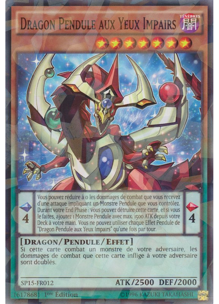 Dragon Pendule aux Yeux Impairs
