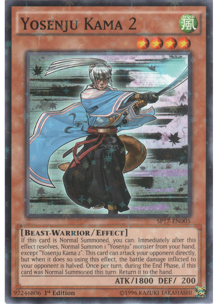 Yosenju Kama 2 (Starfoil Rare 1st Edition)