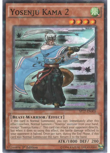 Yosenju Kama 2 (Starfoil Rare 1st Edition)