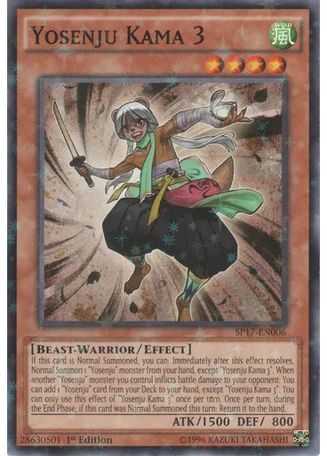 Yosenju Kama 3 (Starfoil Rare 1st Edition)