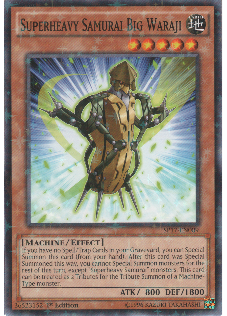 Superheavy Samurai Big Waraji (Starfoil Rare 1st Edition)