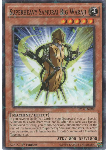 Superheavy Samurai Big Waraji (Starfoil Rare 1st Edition)