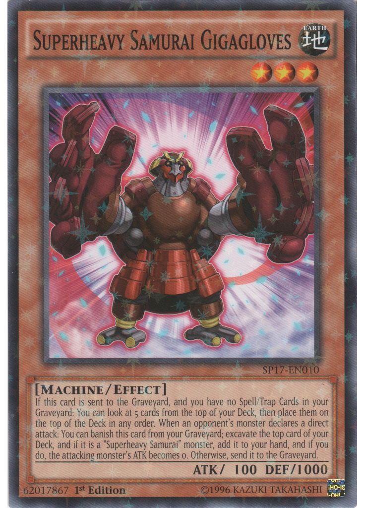 Superheavy Samurai Gigagloves (Starfoil Rare 1st Edition)