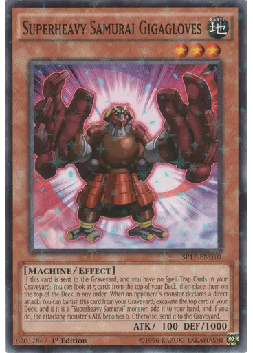 Superheavy Samurai Gigagloves (Starfoil Rare 1st Edition)