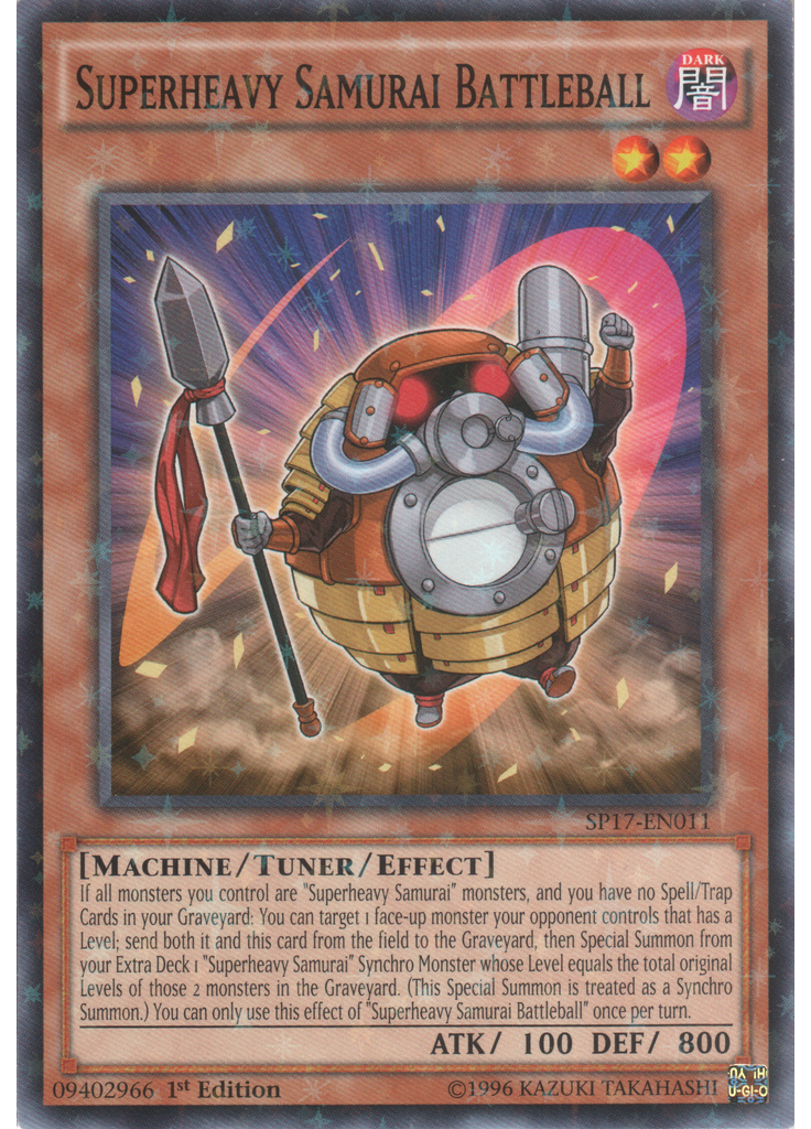 Superheavy Samurai Battleball (Starfoil Rare 1st Edition)