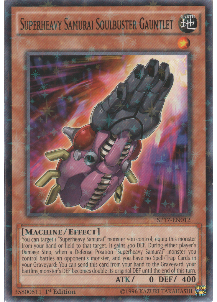 Superheavy Samurai Soulbuster Gauntlet (Starfoil Rare 1st Edition)