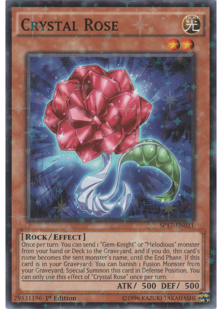 Crystal Rose (Starfoil Rare 1st Edition)