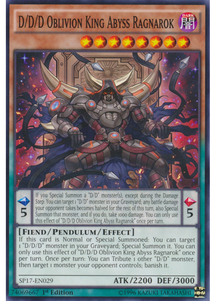 D/D/D Oblivion King Abyss Ragnarok