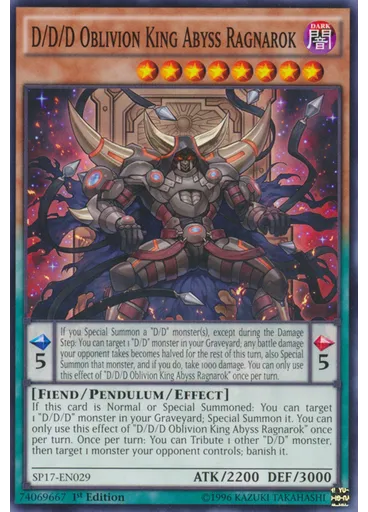 D/D/D Oblivion King Abyss Ragnarok