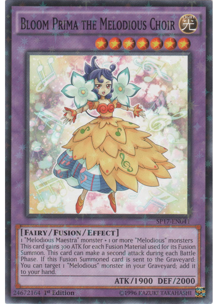 Bloom Prima the Melodious Choir (Starfoil Rare 1st Edition)