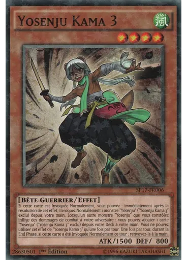 Yosenju Kama 3 (Starfoil Rare 1st Edition)