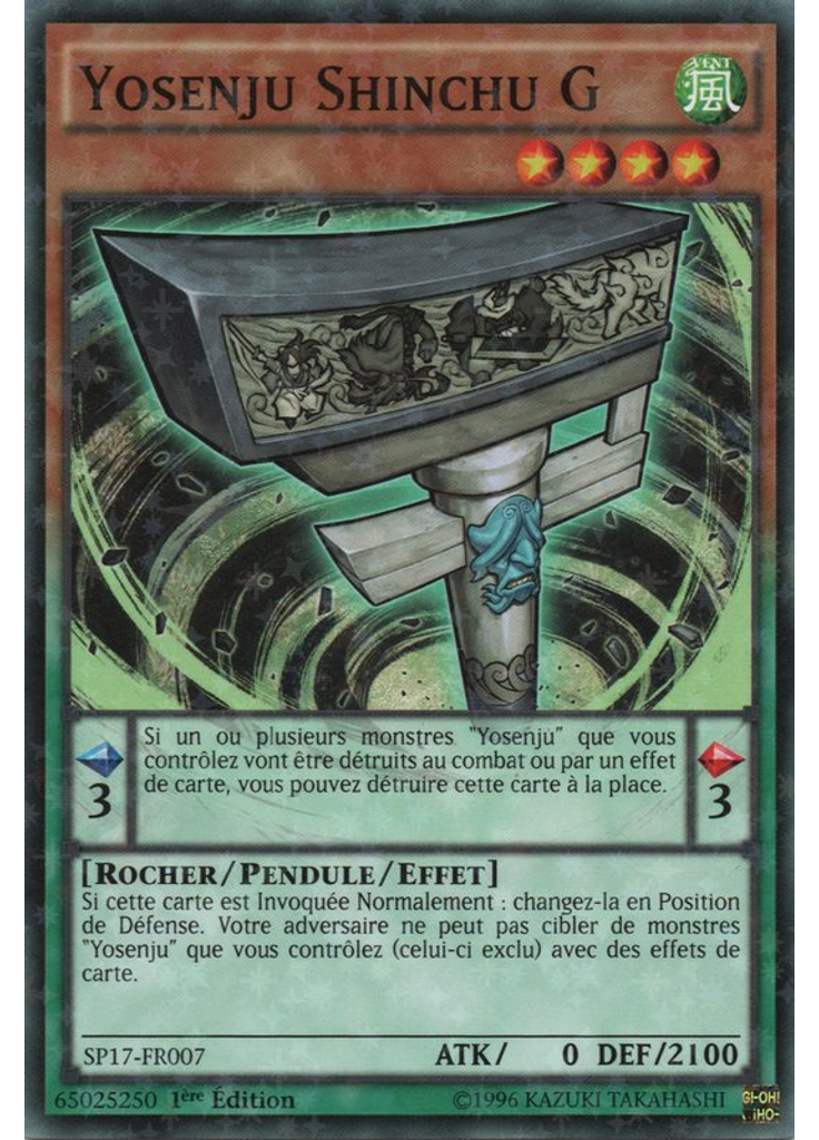 Yosenju Shinchu G (Starfoil Rare 1st Edition)