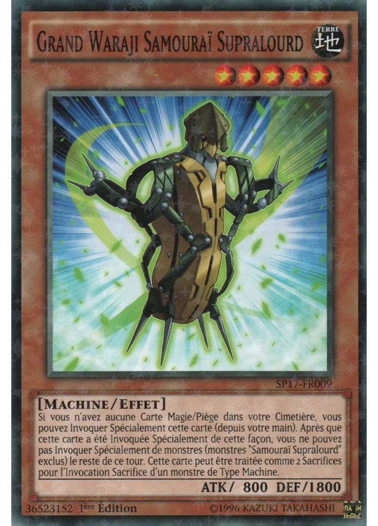 Grand Waraji Samouraï Supralourd (Starfoil Rare 1st Edition)