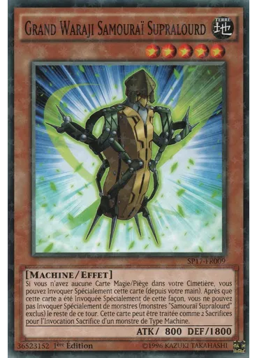 Grand Waraji Samouraï Supralourd (Starfoil Rare 1st Edition)