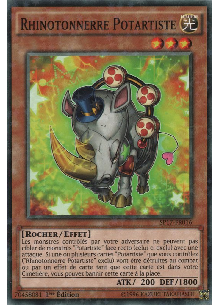 Rhinotonnerre Potartiste (Starfoil Rare 1st Edition)