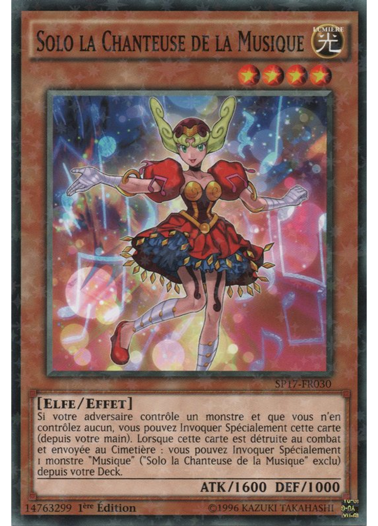 Solo la Chanteuse de la Musique (Starfoil Rare 1st Edition)