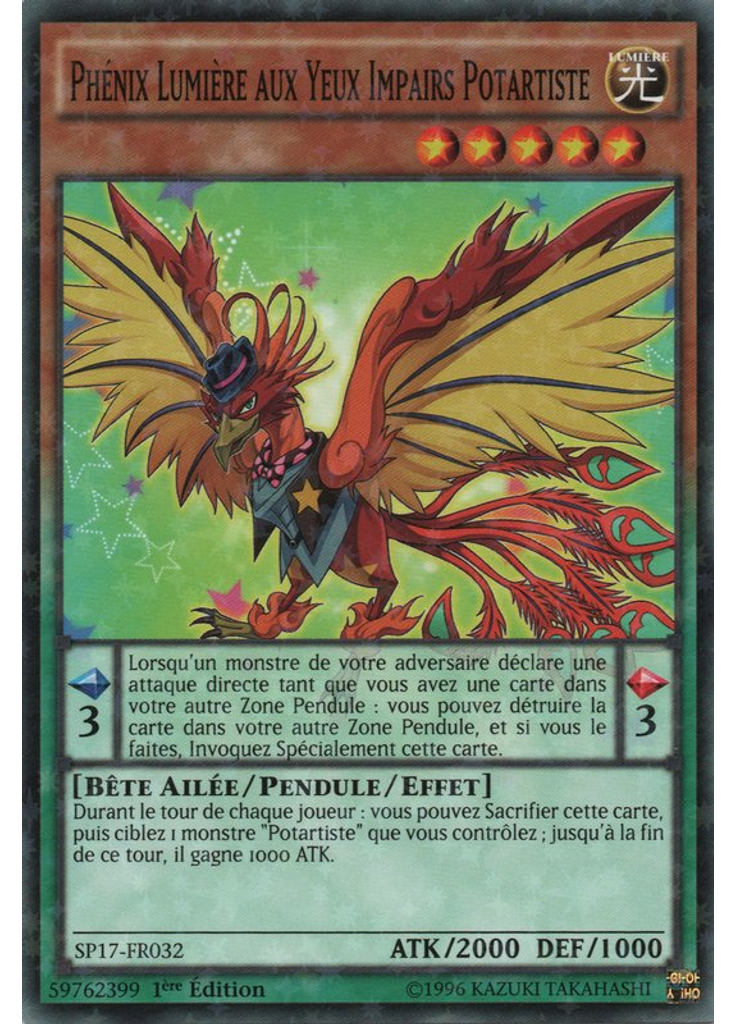 Phénix Lumière aux Yeux Impairs Potartiste (Starfoil Rare 1st Edition)