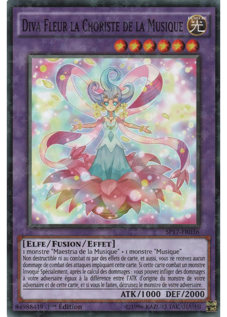 Diva Fleur la Choriste de la Musique (Starfoil Rare 1st Edition)