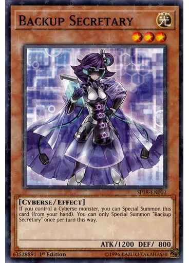 Backup Secretary (Starfoil Rare 1st Edition)