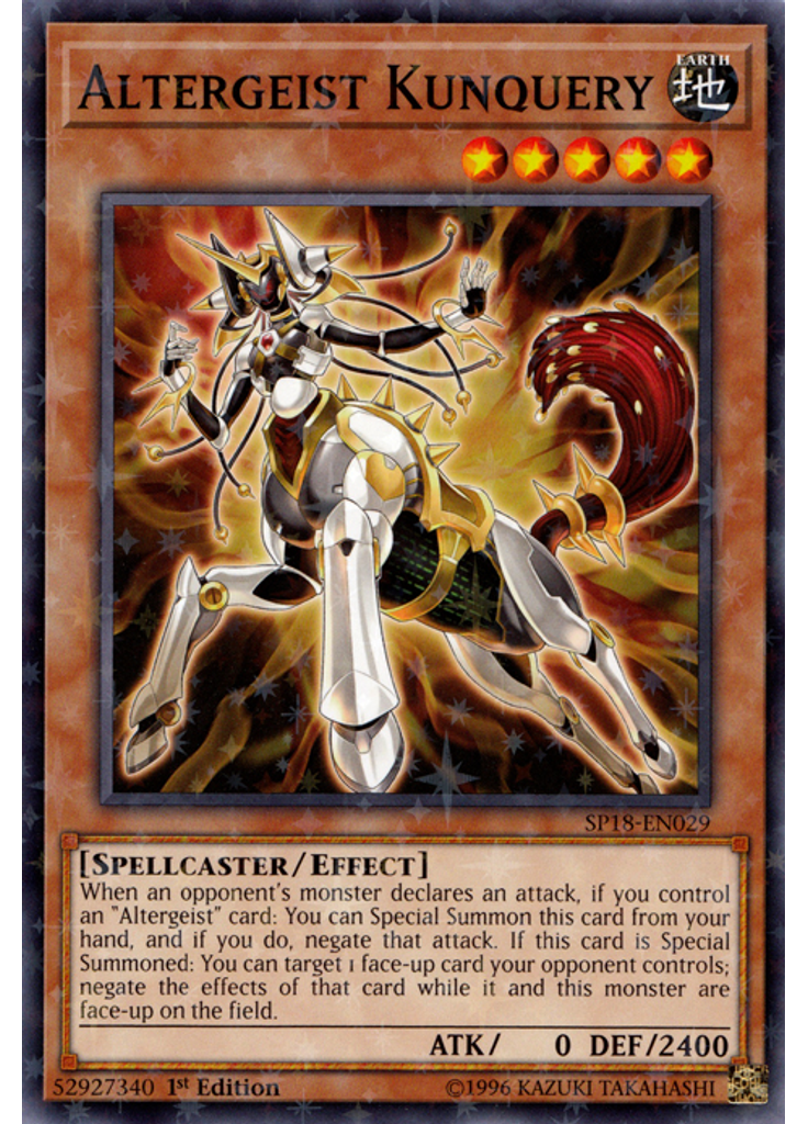 Altergeist Kunquery (Starfoil Rare 1st Edition)