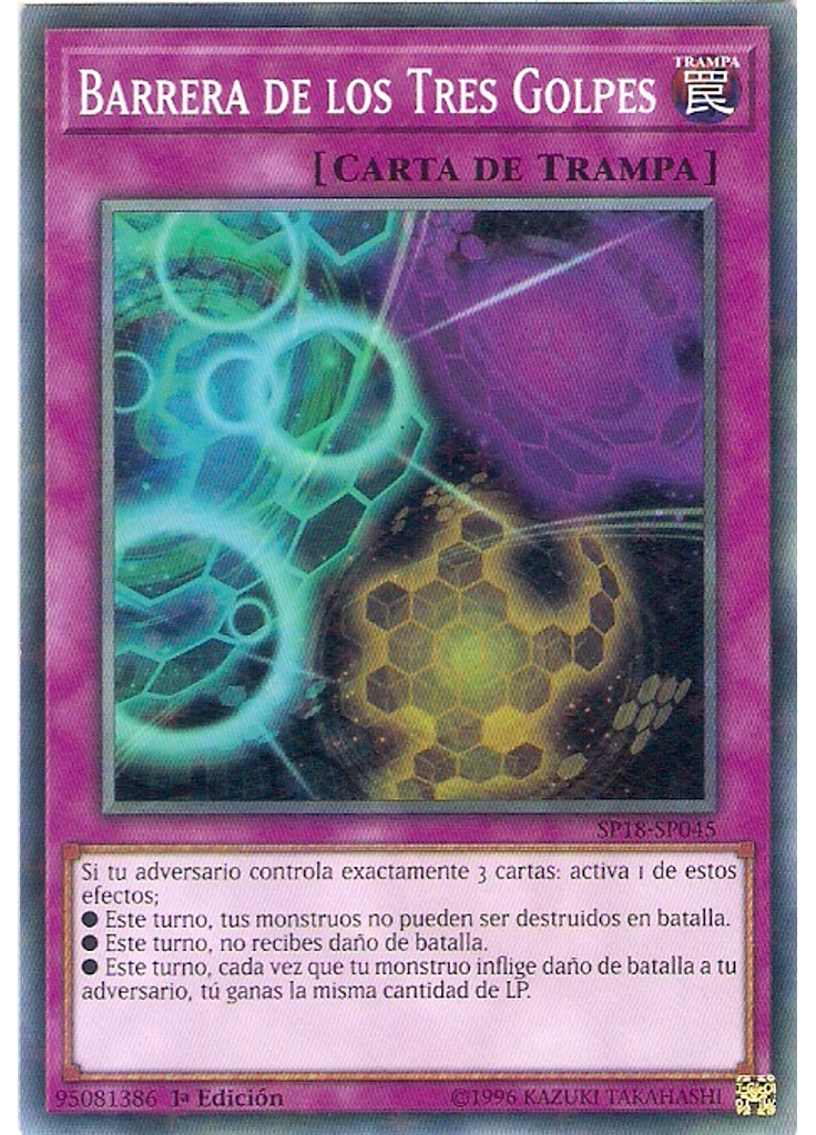 Barrera de los Tres Golpes (Starfoil Rare 1st Edition)