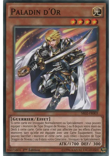 Paladin d'Or — La Résurrection des Véritables Dragons Deck de Structure