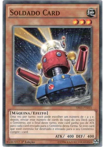 Soldado Card — Deck Estrutural Reação das Máquinas