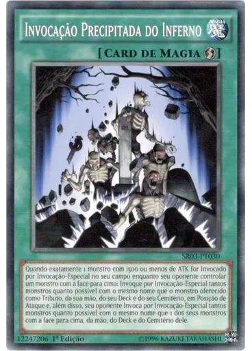 Invocação Precipitada do Inferno — Deck Estrutural Reação das Máquinas