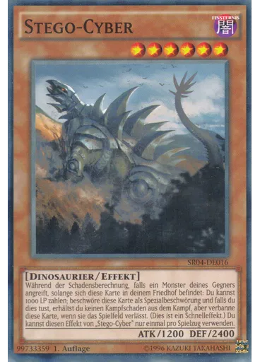 Stego-Cyber — Dinosmasher's Fury Structure Deck