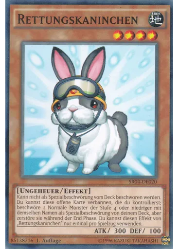 Rettungskaninchen — Dinosmasher's Fury Structure Deck