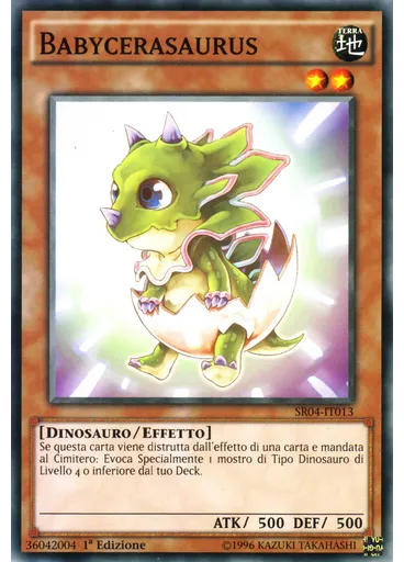 Babycerasaurus — Furia del Dinodistruttore Structure Deck