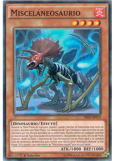 Misceláneousaurio — Furia de Dinodespedazador Baraja de Estructura