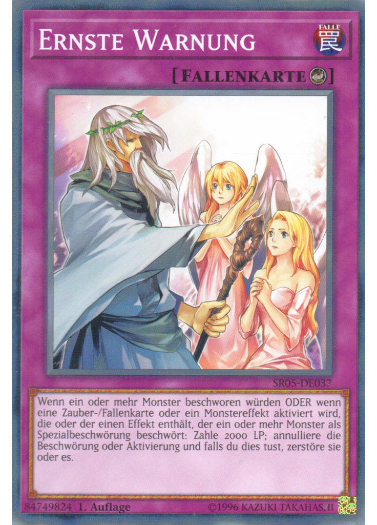 Ernste Warnung