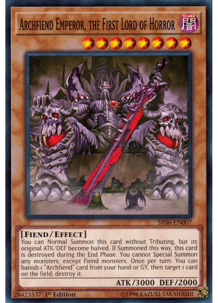 Archfiend Emperor, the First Lord of Horror
