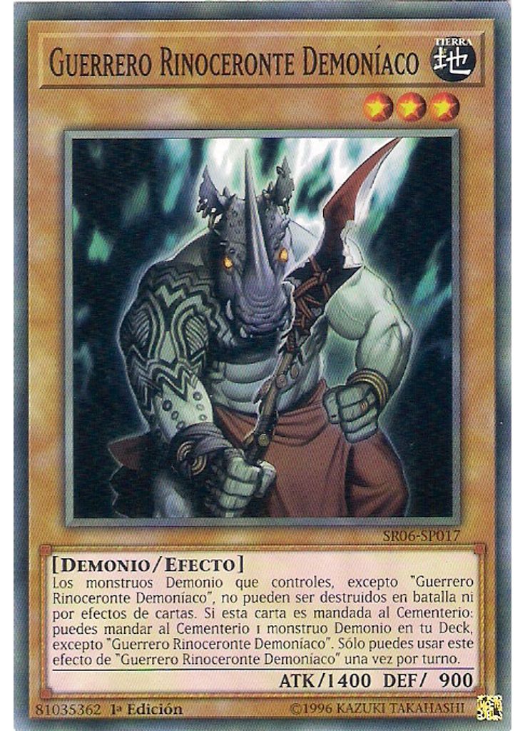 Guerrero Rinoceronte Demoníaco