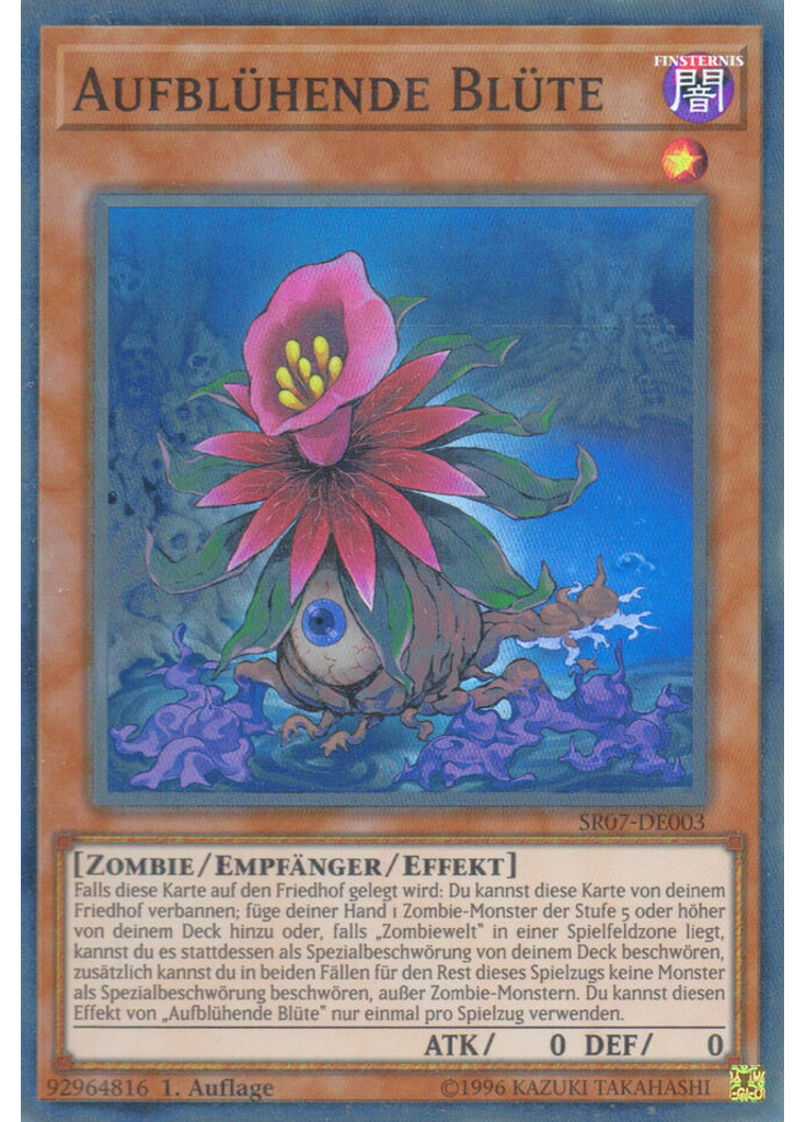 Aufblühende Blüte