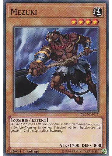 Mezuki — Structure Deck: Zombie Horde