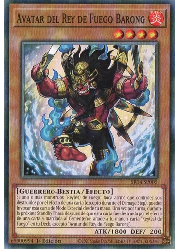 Avatar del Rey de Fuego Barong — Baraja de Estructura: Reyes de Fuego