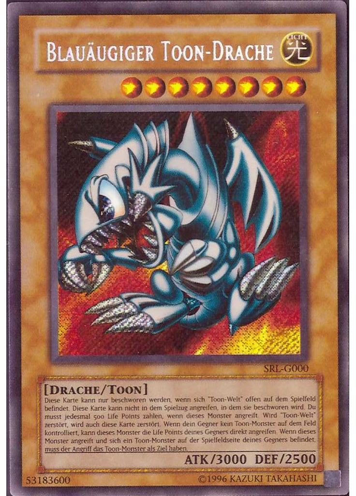 Blauäugiger Toon-Drache (Secret Rare Unlimited)