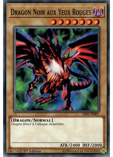 Dragon Noir aux Yeux Rouges