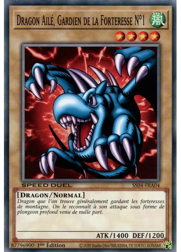 Dragon Ailé, Gardien de la Forteresse N°1 — Decks de Démarrage Speed Duel : Le Match du Millénium