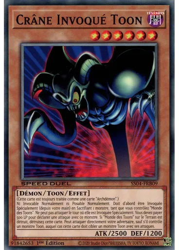 Crâne Invoqué Toon — Decks de Démarrage Speed Duel : Le Match du Millénium
